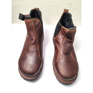 Keen Utility Women's Chelsea Work Boots Size 6 Brown Leather Durable Soles